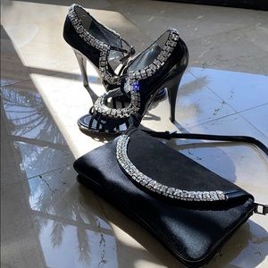 Giuseppe Zanotti Paten leather high heels & purse